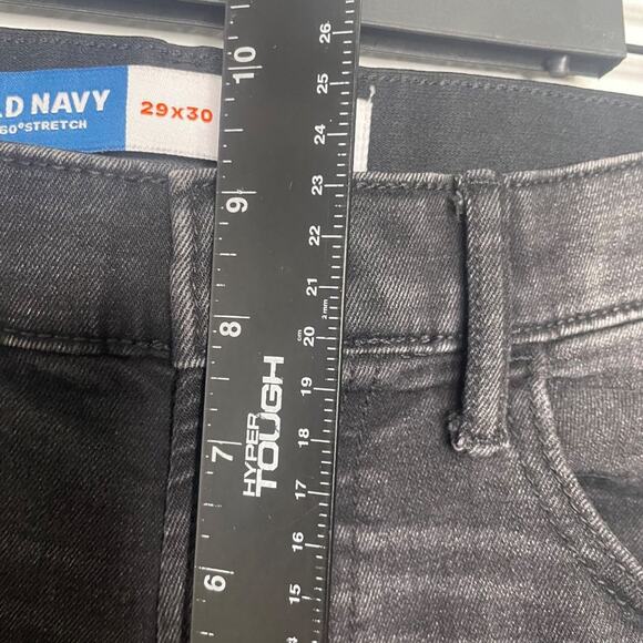 Old Navy Mens Jeans Size 29 Slim Stretch Black Denim Comfort Jeans 29x30 - Picture 5 of 15